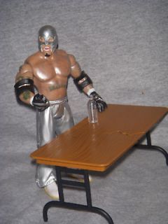WWE Figure Ruthles Aggression Rey Mysterio / Accessories Table,etc