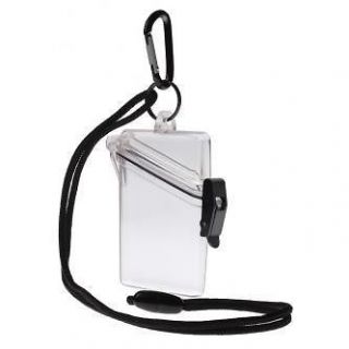 witz see it safe clear waterproof id badge holder 00411