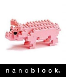 KAWADA NANOBLOCK PINK PIG MICRO SIZED BUILDING BLOCKS MINI SERIES BNIB