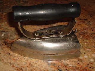 old antique manning bowman early electric clothes iron time left