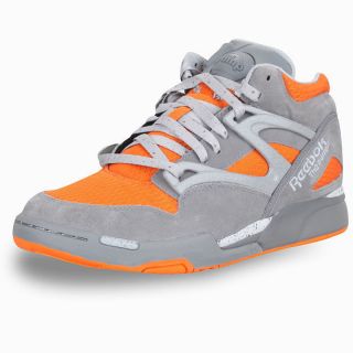 Reebok footwear Pump Omni Lite TT grey&orange hi top trainers V71468