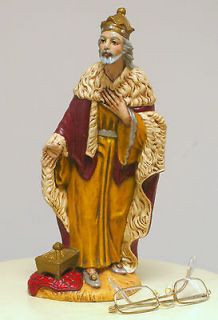 Nativity Standing Large Wise Men Tall 12.25 Japan Vintage Figurine 