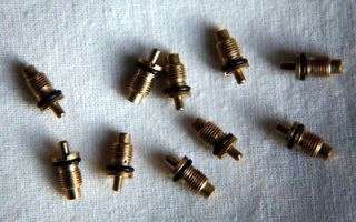TEN (10) Ronson type (varaflame) gas filler inlet valves LOW bulk 