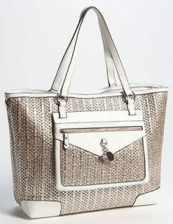 Juicy Couture Palm Springs Dorritt straw large beach bag Tote purse