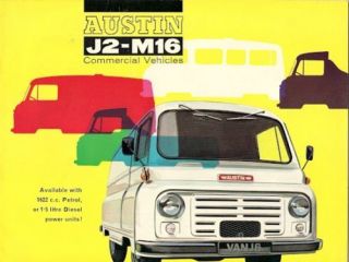 Austin J2 M16 Van Pick Up Minibus Mid 1960s UK Market Sales Brochure
