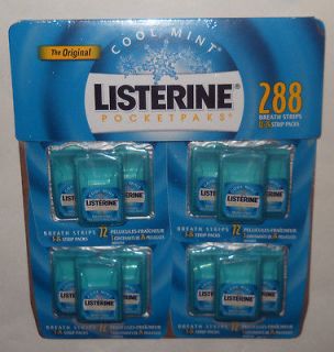 Listerine Pocket Packs Breath Strips The Original Cool Mint 288 Strips 
