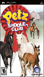Petz Saddle Club PSP NEW HORSE, RIDING, RANCH, TRAIN, CARE, NURTURE