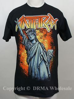 Authentic ANTHRAX Band Liberty Statue T Shirt S M L XL Official NEW