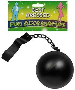 Ball and chain Prisoner Stag mens Boys party bag filler Halloween 
