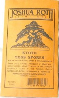 kyoto moss spores for bonsai pots japanese gardens  5 60 