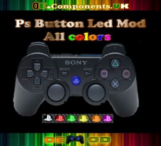 PS3 Controller Color Led Mod PS Button 2x for the price of 1