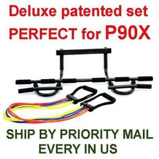 Chin Pull Up Bar, 4 X Safe Bands for P90²X   Warning Other bands 