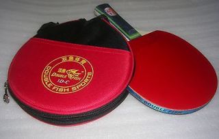 One Double Fish Table Tennis paddle (racket) with case! great value/1D 