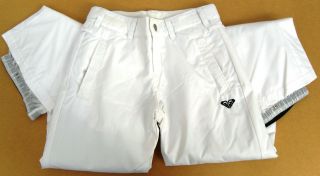   Womens Ski Trousers 5000mm UK 6 8 10 12 Snow Pants Salopette White