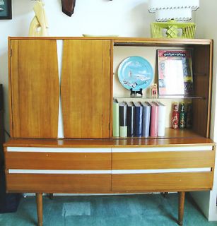 Mid Century Modern Danish Buffet Credenza Sideboard Cabinet Vintage 