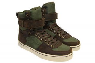 Radii Mens Moon Walker FM1022 Brown Green Velcro Strap Sneakers Shoes 