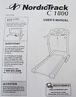 nordic track c1800 users manual model ntl99020 new other see details $ 