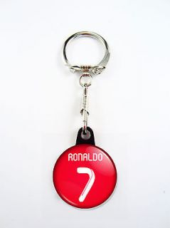 CRISTIANO RONALDO #7 FC REAL MADRID RED JERSY KEYCHAIN 2011 12