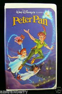 walt disney classic vhs tape peter pan with hard case