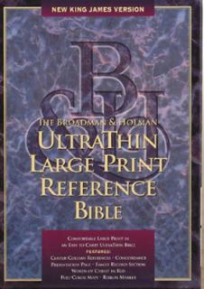 NKJV UltraThin Large Print Reference Bible 2004, Hardcover, Large Type 