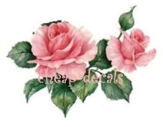 Furniture Size Pink Rose~Decal Transfers, Stickers or Clings