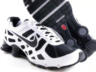 Nike Shox Turbo 12 + White/Black Running Trainer Gym Work Out Men 