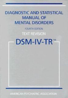 DSM IV TR Diagnostic and Statistical Manual of Mental Disorders  Text 