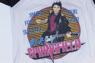Vintage Rick Springfield Sweat For Success Tour 1982 ¾ Sleeve T Shirt 