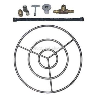    24 30 36 48 Stainless Steel Gas Fire Pit Burner Ring Kit for LP