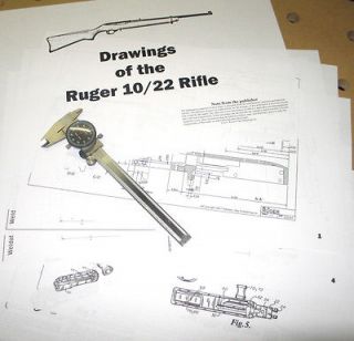ruger 10 22 rifle drawings receiver blueprints time left $