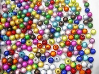   10mm Mix Color Round Craft Acrylic Miracle Spacer Plastic Charm Beads