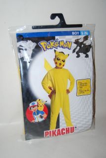 NEW Boys Girls Pokemon Pikachu Costume Small 6 Halloween Dress Up NWT