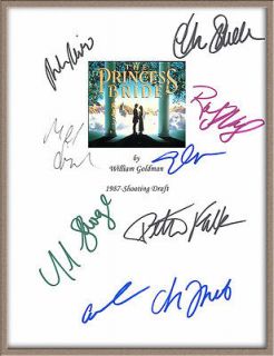 ROBIN WRIGHT PENN CARY ELWES FRED SAVAGE SIGNED X9 THE PRINCESS BRIDE 