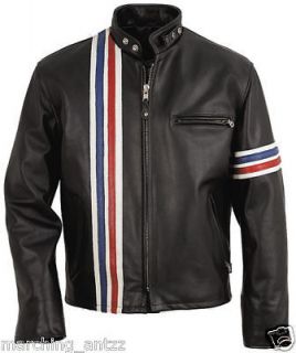 TAILOR MADE DESIGNER EASY RIDER STYLE BIKER LEATHER JACKET ALL SIZE 