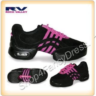Impact Dance Sneakers   New Pink/Blk Roch Valley Dance Trainers 