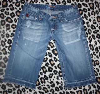 Miss Me Bermuda Shorts Sz 25 Thick stitch Cowgirl Style The Buckle
