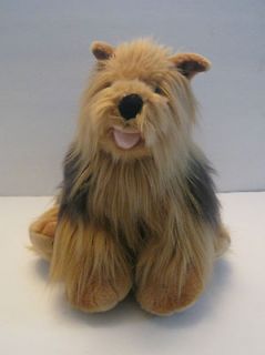 Build A Bear BAB DOG Sheltie Yorkie Brown Grey Plush Stuffed Animal