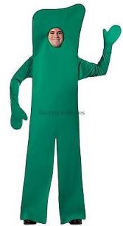 gumby adult open face costume green clay cartoon tv character 