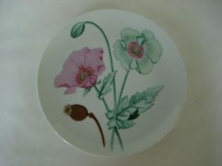 horchow poppy flower salad dessert plate  19