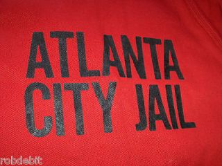   VINTAGE 80s JAIL CLOTHES ATLANTA CITY RED CODE CRAZY law police prison