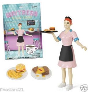 waitress action figure toy doll 50 s diner retro cafe