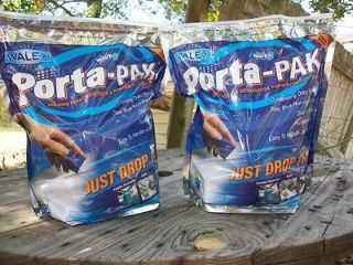 Exodor Porta Pak 2 X 50 count bags RV Boat camping portable toilet 