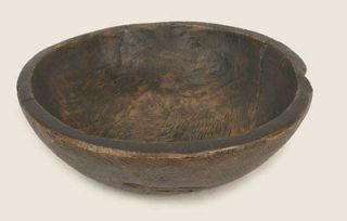 Primitive Burled Treenware Bowl ~ Reproduction ~ Country Home Decor