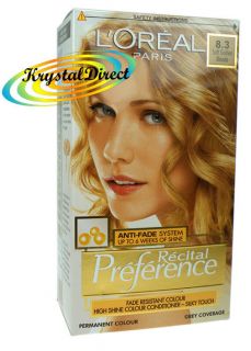 Oreal LOreal Recital Preference Soft Golden Blonde 8.3   Soft Golden 