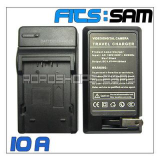 10A Battery Travel Charger for For SAMSUNG ES63 ES55 SL102 L100 L110 