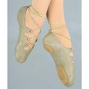 Capezio Split Sole Ghillie   Tan ~New~ Sizes child 3 and adult 4