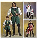   costume pattern 5500 Medieval Crusader Knight Samurai Prince Mens S XL