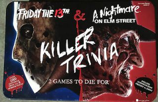 Friday the 13th & A Nightmare On Elm St. KILLER TRIVIA Board Game