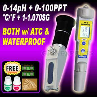 salinity refractometer waterproof ph meter c f from hong kong
