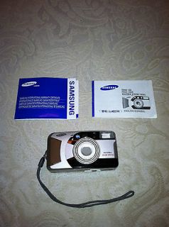 Samsung Maxima Zoom 105XL 35mm Point and Shoot Film Camera~EUC~Free 